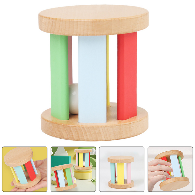 Roller drewniany Baby Baby Plaything edukacyjne maluch Instrument ręczny Kids
