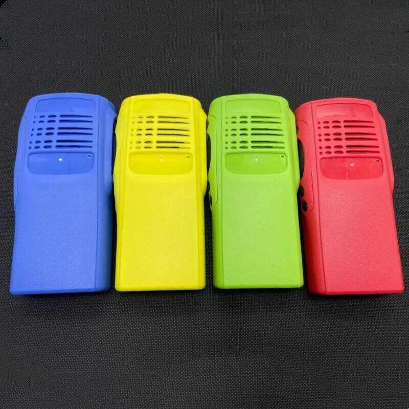 Multi-color walkie talkie reparação substituição frente habitação caso capa kit para gp328 gp340 ht750 pro5150 rádio em dois sentidos