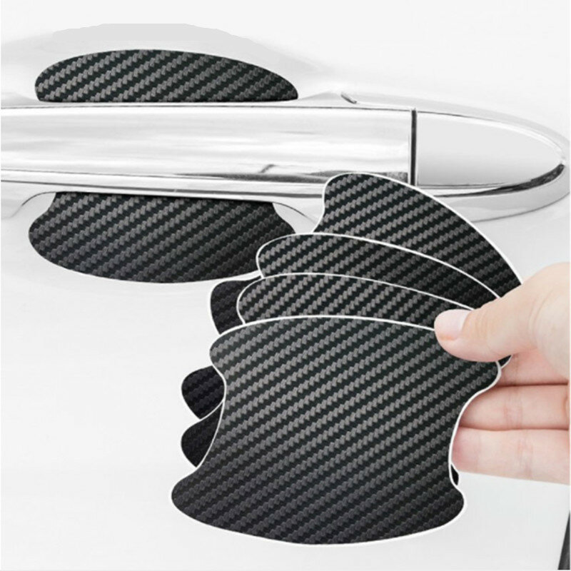 Porta de carro de fibra de carbono, Styling arranhões capa para 3D Kovina Samolepka, Auto, 4pcs