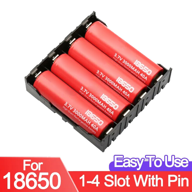 DIY充電宝ケース1 X 2 X 3 X 4 Xスロット18650電池ホルダー収納ボックス高品質ABSケース電池容器3.7 V