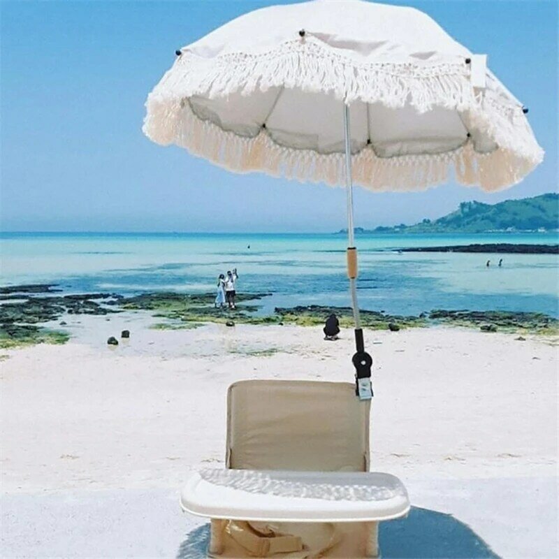 Wózek zewnętrzny parasol przeciwsłoneczny frędzlami koronkowe parasole plaże krem do opalania ochrona przed promieniowaniem UV parasol fotografia dziecięca rekwizyty KXRE