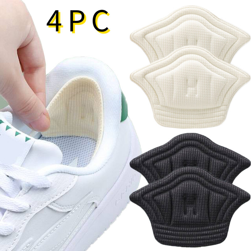 Bantalan sol dalam sepatu olahraga, 2 buah/4 buah bantalan pelindung kaki antiaus, Stiker belakang