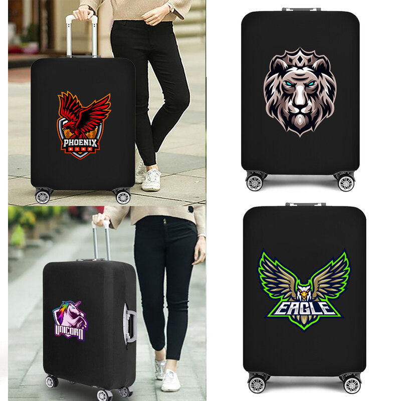 Luggage Cover Elastic Baggage Cover Teamlogo Print Suitcase Protector for 18~32 Inch Suitcase Case Dust Cover Travel Accessorie