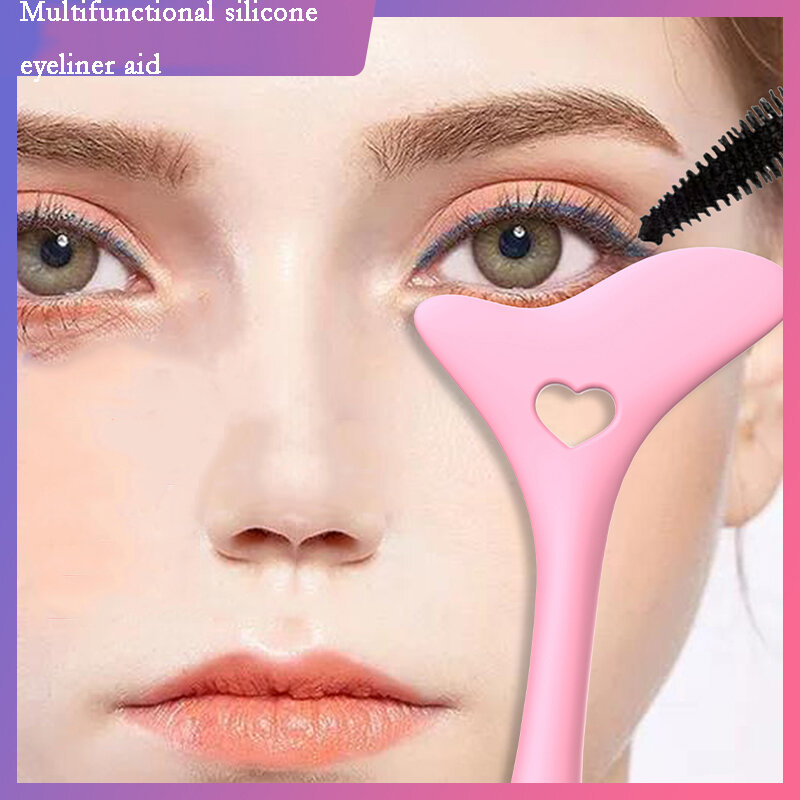 Draw Eyeliner Eyeshadow Apply Mascara Eye Makeup Auxiliary Gods Silicone Multifunctional Drawing Eyeliner Aids Wholesale