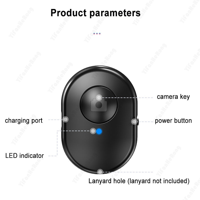 Mini telecomando portatile compatibile con Bluetooth controllo dell'otturatore Selfie Wireless per IPhone/Android scatta foto a mani libere