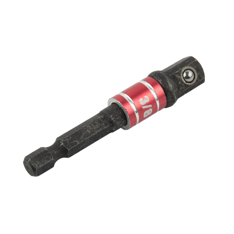 Power Tool Socket Adapter 1/4 3/8 1/2 1pc Black Chrome Vanadium Steel Drill Extension Bar Hex Shank High Quality