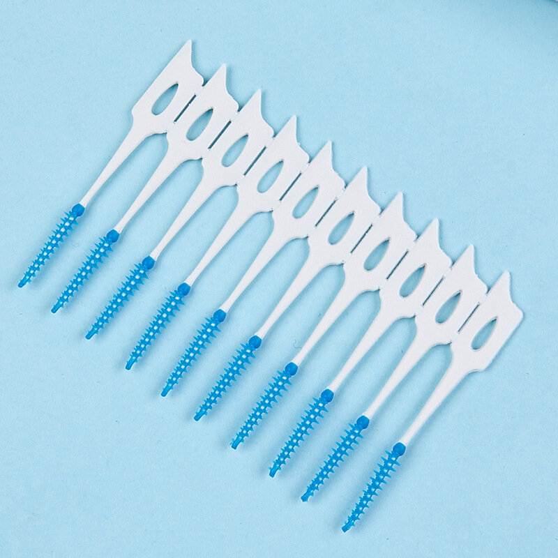 Brosses interdentaires, nettoyage entre les dents, bâtonnets de fil dentaire, outil de soins buccaux