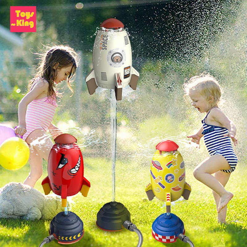 Foguete voador para crianças, míssil rotativo, ejetado no ar, brinquedos de praia ao ar livre, jogos de verão