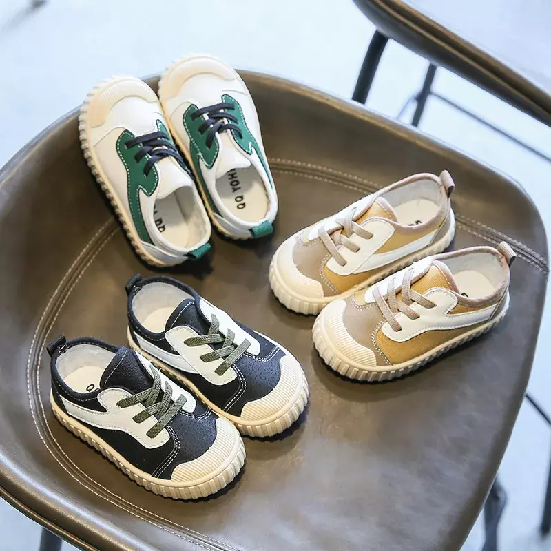Zapatos de lona antideslizantes para bebés y niños, zapatillas antideslizantes de fondo suave, informales, otoño