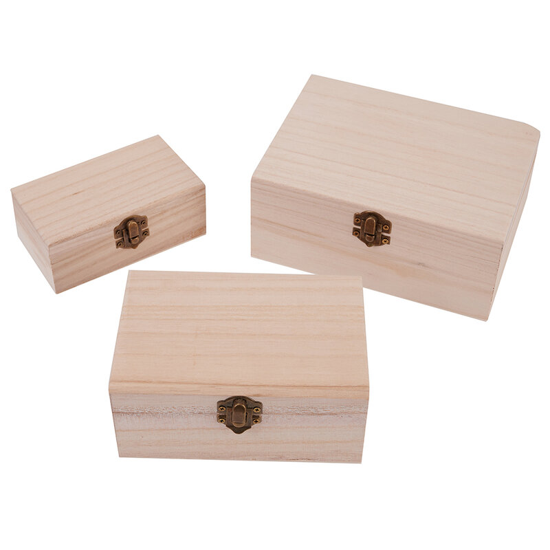 レトロな木製の収納ボックス,レトロなジュエリーボックス,木製のclamshellを使った結婚式のギフトボックス,木製の収納コンテナ