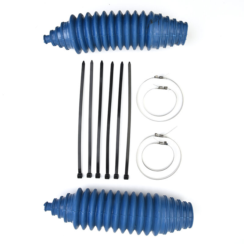 New Durable High Quality Useful Gaiter Pinion Boot 2 Set Kit Parts Rack And Pinion Steering Boot Replacement Blue