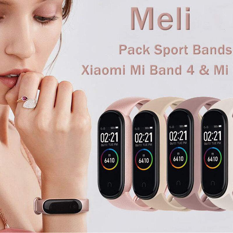 Smartwatch Strap Mi band 4 5 6 7 bracelets Replacement Silicone Belt Wrisband Bracelet for Xiaomi mi band 7 6 5 4 3 Watch Strap