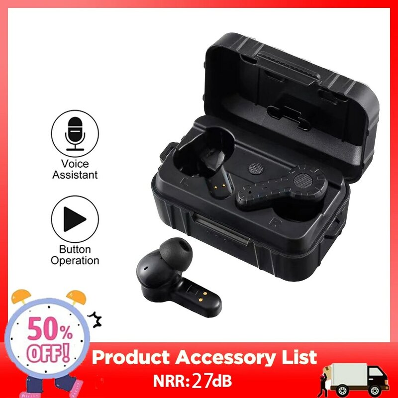 ARM NEXT Electronic Shooting Ear Protection Earbuds Wireless Noise Cancelling Ear Plugs Hearing Protection for Hunting, Range