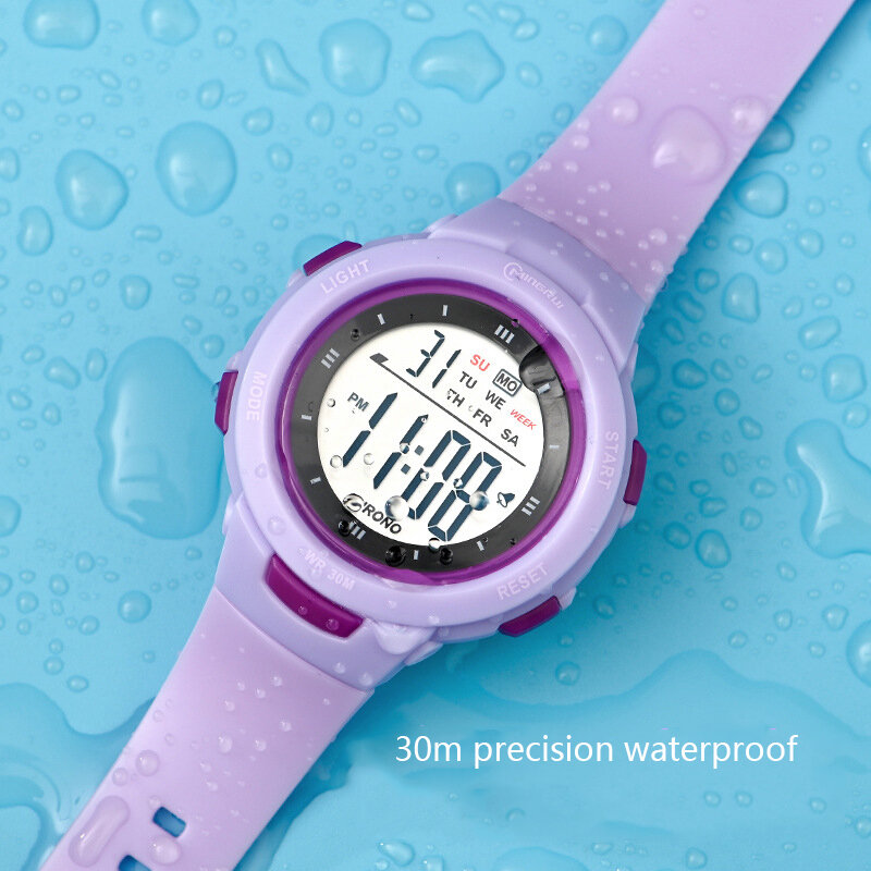 Часы UTHAI CE49 детские электронные, модные светящиеся водонепроницаемые Смарт-часы с будильником для мальчиков и девочек, подарок для студентов