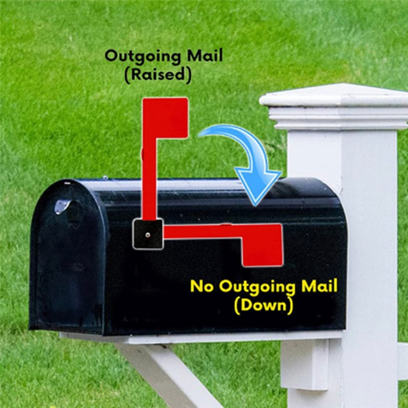 Brievenbus Vlag Mailbox Levert Creatieve Praktische Mailbox Signaal Duurzame Upgrade Universeel Stevig Voor Buitenmuur Decor