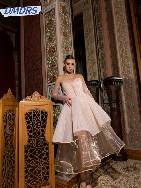Elegantes süßes Abendkleid 2024 klassisches träger loses ärmelloses Kleid einfaches boden langes A-Linien-Kleid vestidos de novia