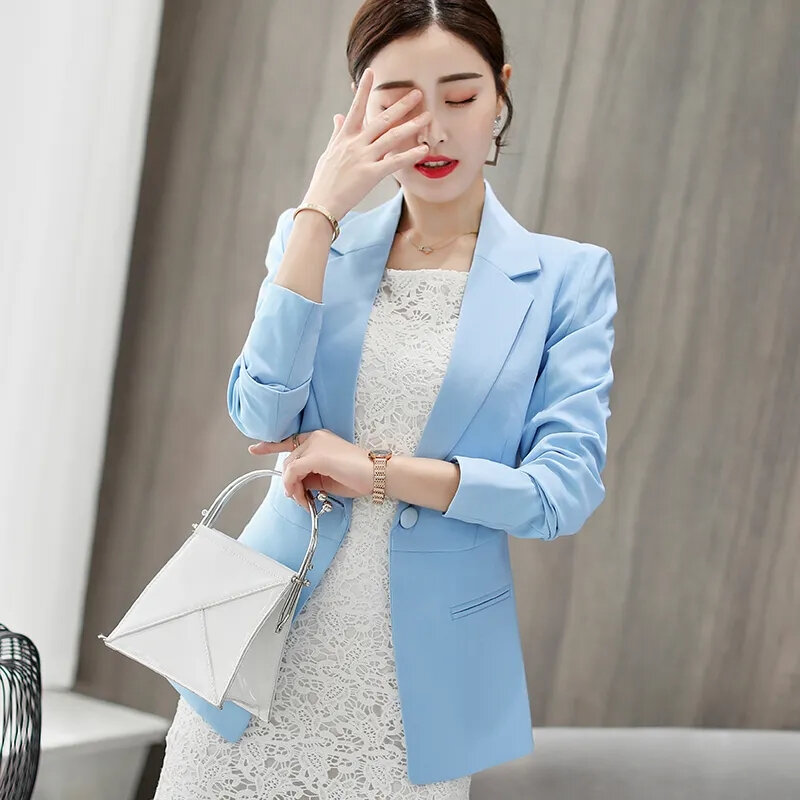 2024 Frühling Sommer Blazer Mantel Frau Mode Revers schlanke weibliche Jacke koreanische lässige schicke und elegante Damen Outewear