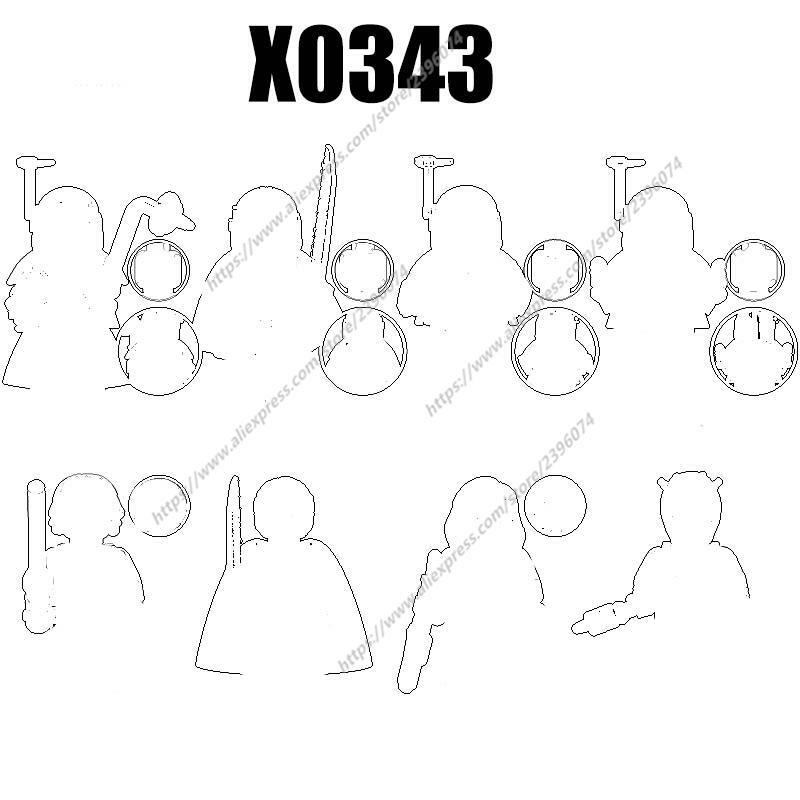 X0343 figuras de acción, accesorios de película, bloques de construcción, juguetes XH1956, XH1957, XH1958, XH1959, XH1960, XH1961, XH1962, XH1963