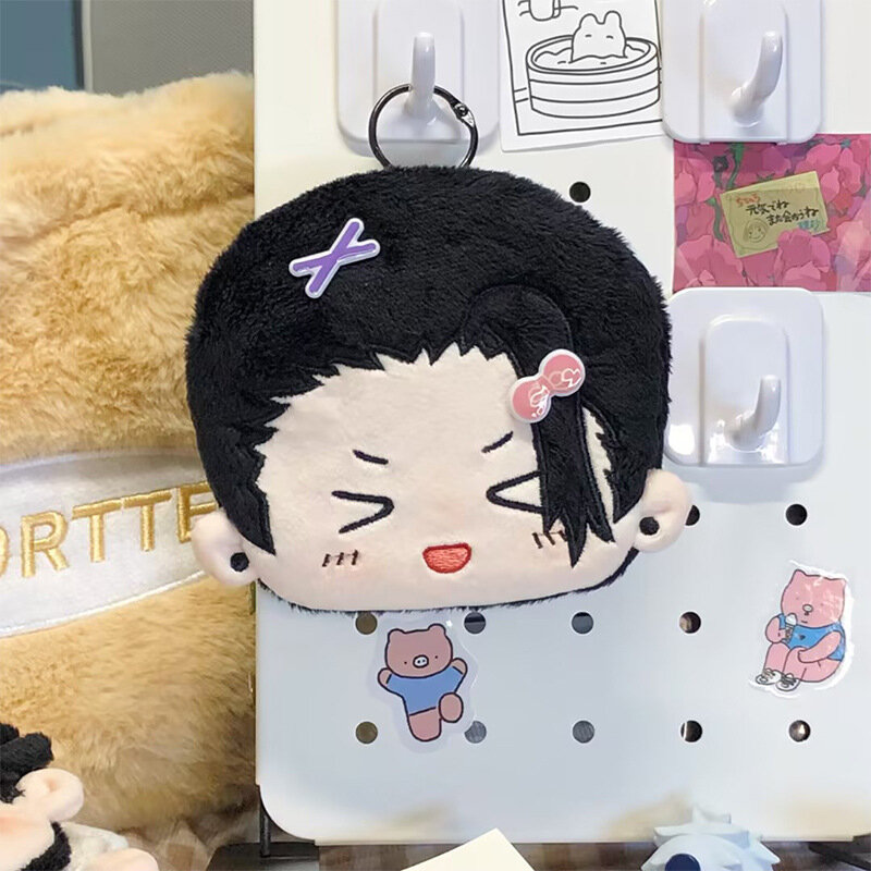 Mini Anime portamonete 12cm peluche portachiavi Card Bag Anime periferiche Cute Bag Charm Handbag decorazioni collezione per adulti regali