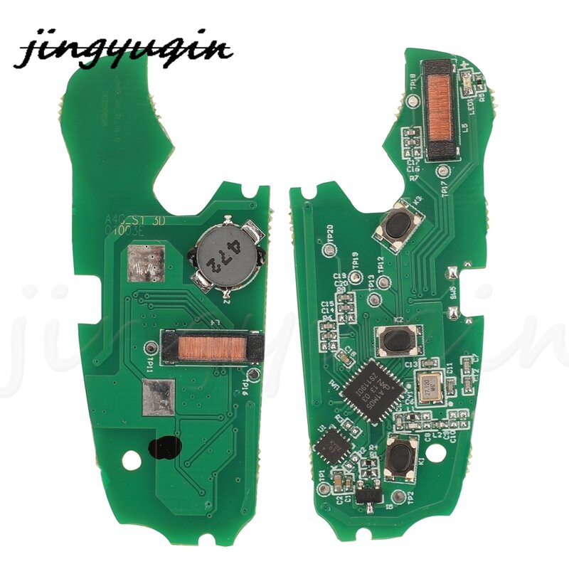 Jingyuqin 8V0837220E بدون مفتاح الذهاب 3 أزرار الوجه الذكية مفتاح السيارة عن بعد فوب 315MHz MQB 48 رقاقة لأودي A3 S3 2012-2017
