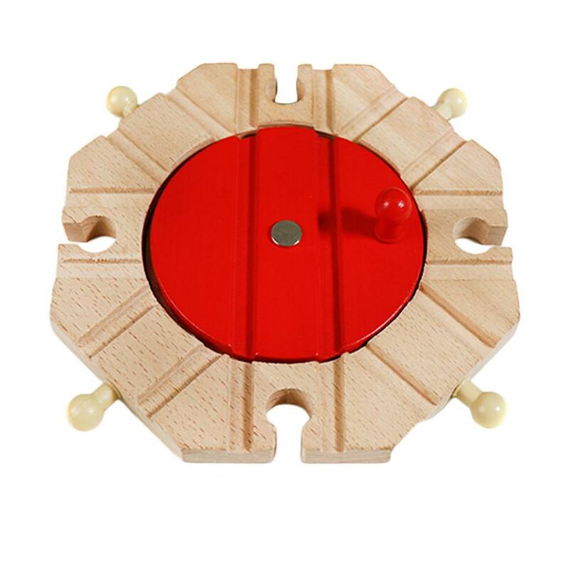 1x Wooden Railway Train Set Track Toy Accessories Kids Toys Turntable