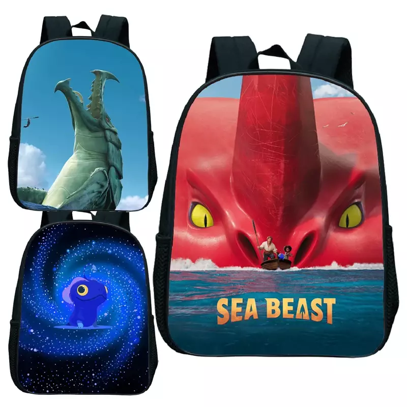 Рюкзак «Морской чудовище», ранцы для начальной школы и детского сада, Повседневные детские школьные ранцы с 3D принтом