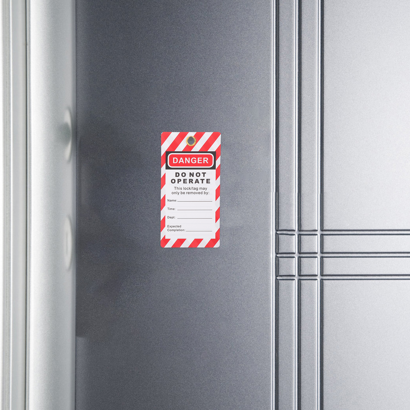 Universal PVC Segurança Tag Kits, sinal de aviso, Lock Out, Reparação Equipamento Tags, 10 pcs