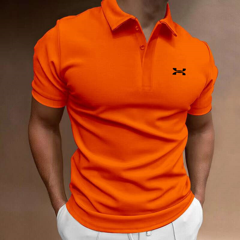 Nouveau T-shirt classique Polo à manches courtes pour hommes Haut d'été T-shirt décontracté Col boutonné Super Large S-4XL Polo décontracté