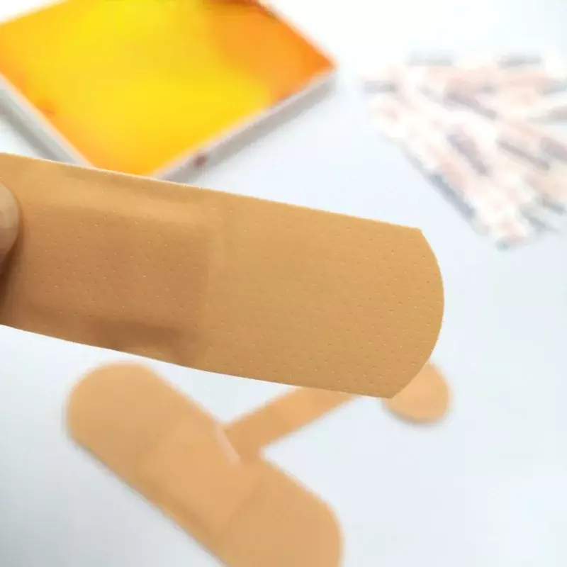 100 sztuk/zestaw dziecko bandaż wodoodporna oddychająca Plaster hemostaza rany naklejki opatrunek Plaster bandatas dla dzieci
