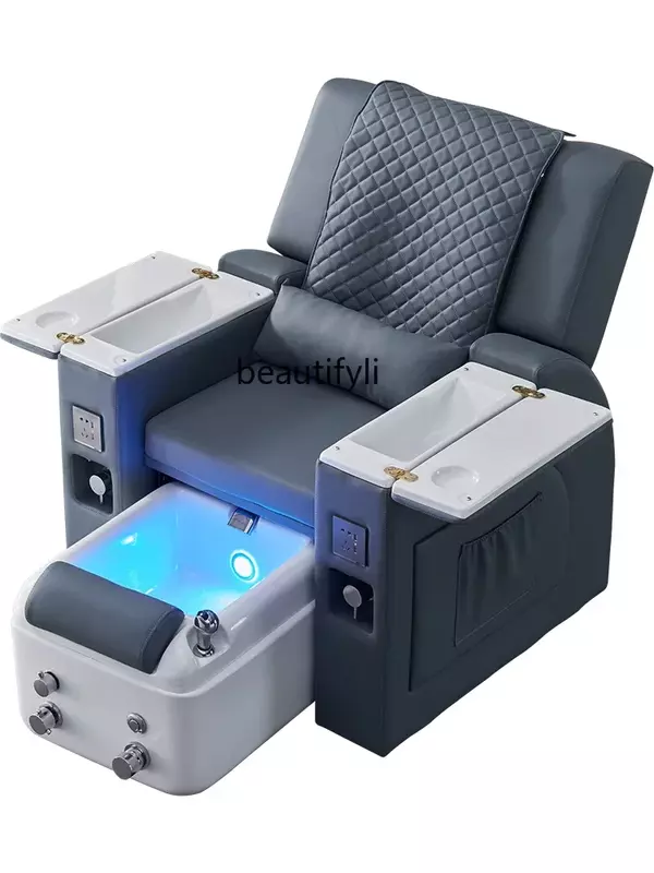 Canapé électrique pour le lavage des pieds, canapé inclinable intégré, canapé de massage, beauté des ongles, bain de pieds, EyebloggTattoo