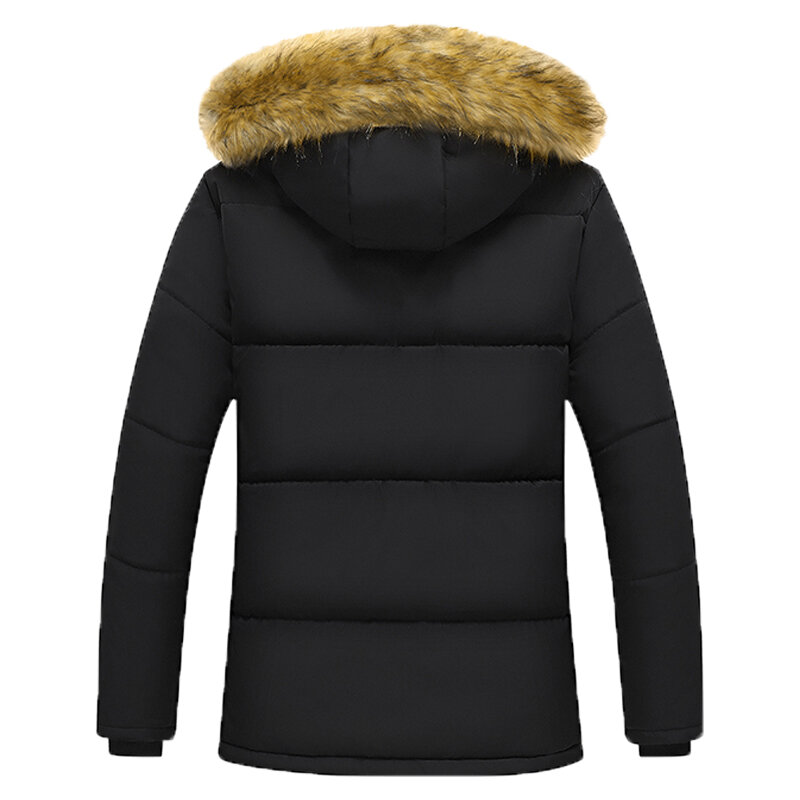 男性用の裏地付きパーカー,毛皮の襟付きのカジュアルで厚くて暖かいコート,フード付きジャケット,ぬいぐるみ,サイズ5xl,新しい冬用