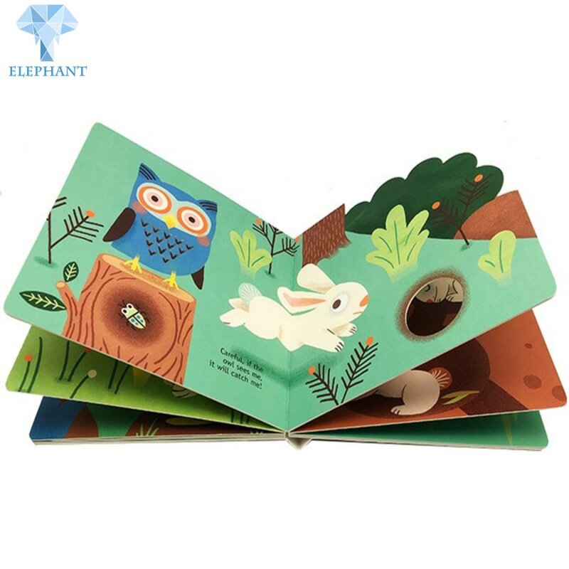 Niestandardowe chińskie fabryki Oem niestandardowe wysokiej jakości książki kartonowe dla dzieci Usługi do drukowania książek planszowych