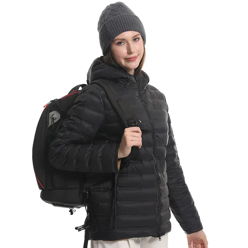 男性と女性のための全国規格のダウンジャケット,暖かい屋外コート,両面に分割された防滴軽量パーカー