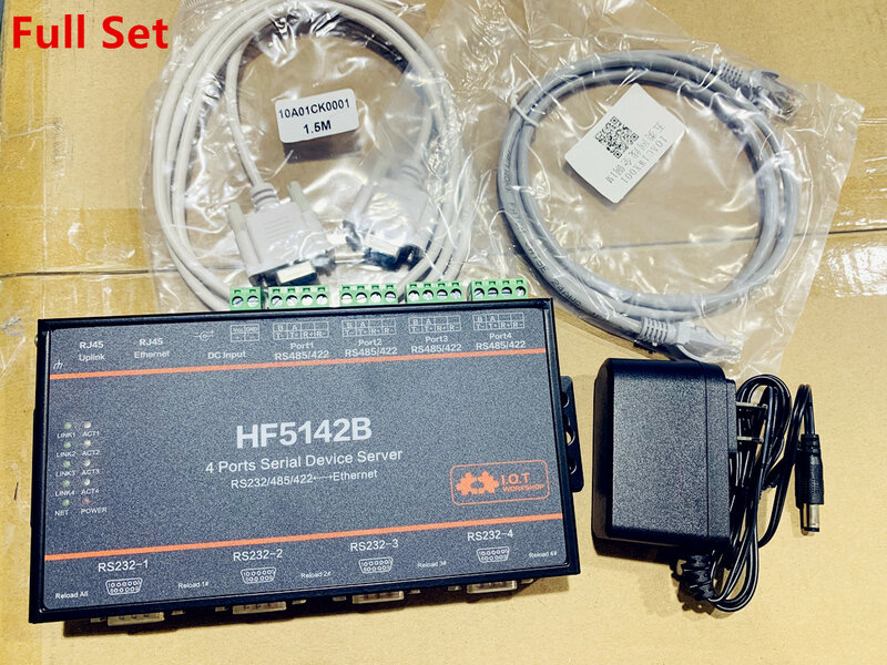 Hf5142b rs232, rs485, 4 ports rj45 rs232/485/422 seriell frei rs hf5142b