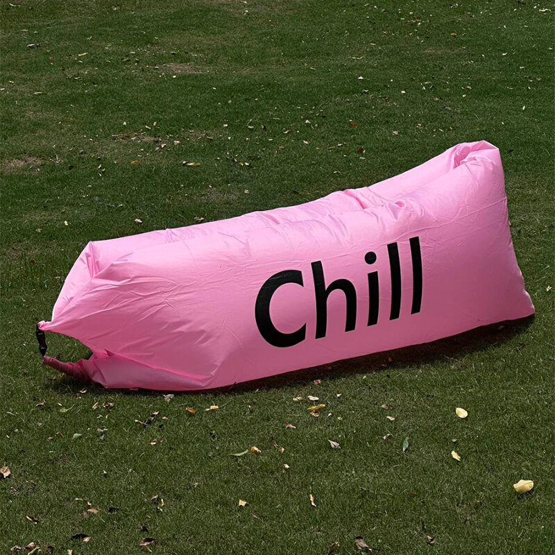 Sofá inflável único para acampamento ao ar livre, assentos portáteis e dobráveis, cama almofada ao ar livre, colchão de ar, música temporada, assentos preguiçosos