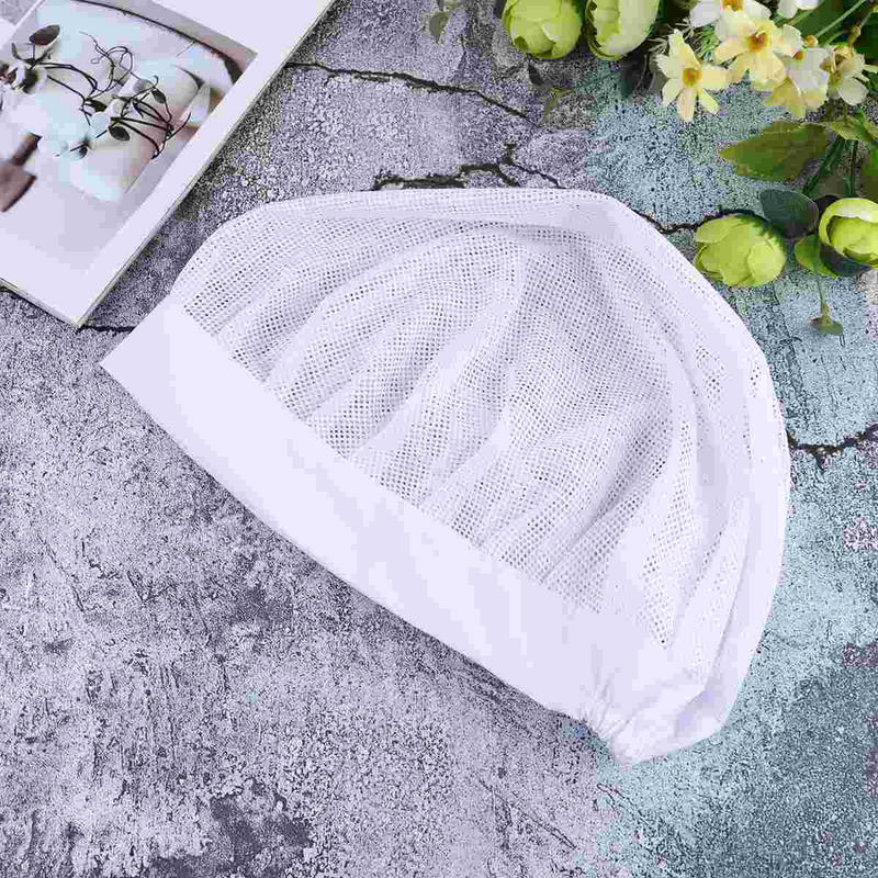 Chef Cap Cooking Kitchen Hat Service Hair Nets Cap Proof Bouffant Scrub Hats Kitchen Working Hat ( White )