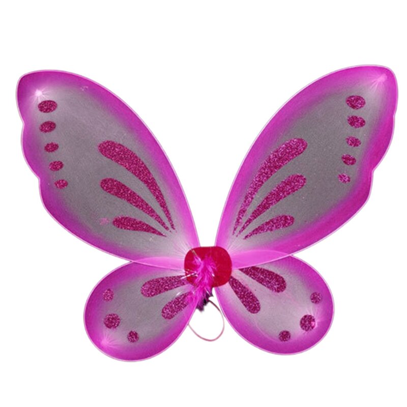 키즈 소녀 요정 천사 공주 의상 화려한 나비 날개 무대 파티 소품