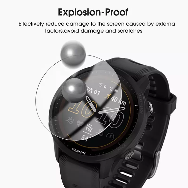 1-3er Pack Displays chutz folie für Garmin Vorläufer 255s Smartwatch Schutz folie aus gehärtetem Glas für Vorläufer