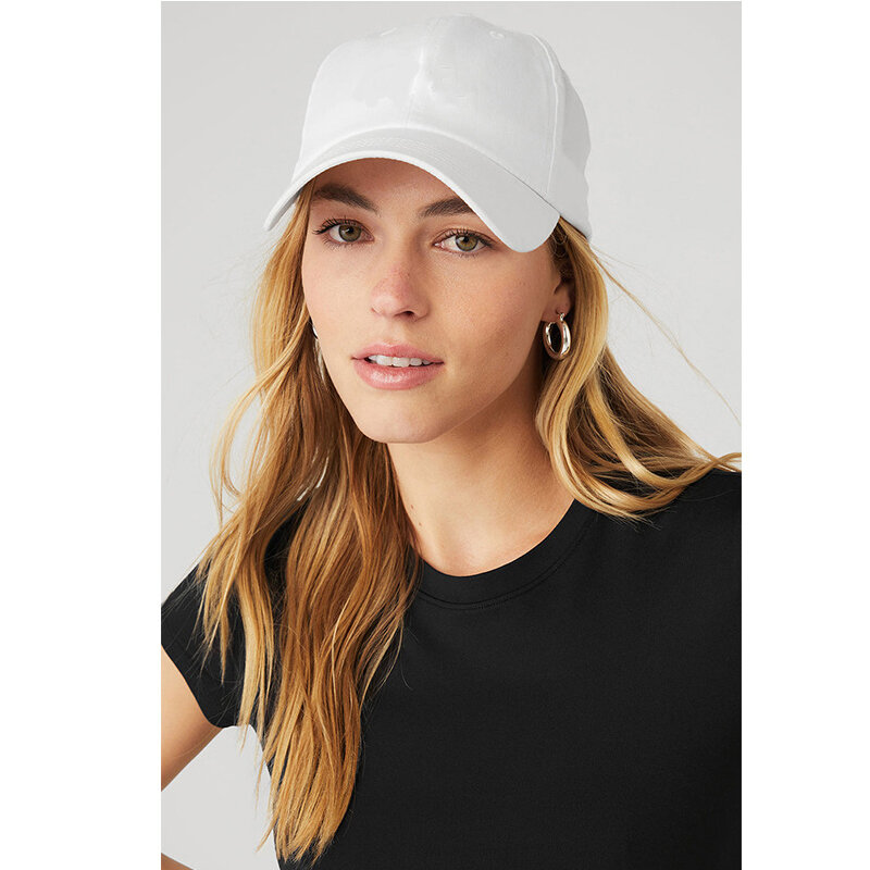 Topi bisbol wanita mode 2024 topi atas keras bordir topi lidah bebek merek trendi pelindung matahari santai