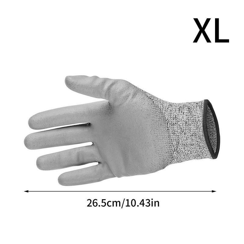 Перчатки для защиты от порезов, высокопрочные Универсальные перчатки для промышленного и кухонного садоводства, с защитой от царапин и резки стекла, уровень 5