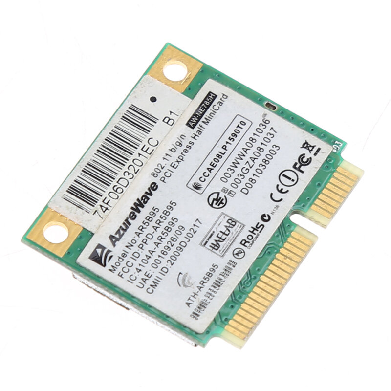 Atheros AR9285 AR5B95 محول لاسلكي نصف بطاقة واي فاي صغيرة PCI-express دروبشيب