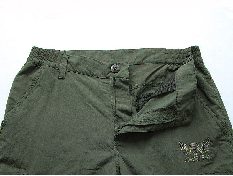 Szybkoschnące spodnie Cargo Męskie letnie, oddychające, lekkie, wodoodporne spodnie taktyczne Męskie długie spodnie wojskowe