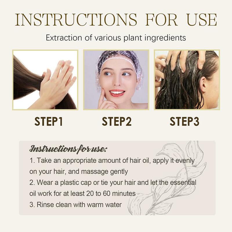 Batana Oil Hair Conditioner Oil, Máscara de Tratamento Capilar, Hidratar e Reparar a Raiz do Cabelo, Crescimento do Cabelo, Hai Saudável, T8Q1, 120g