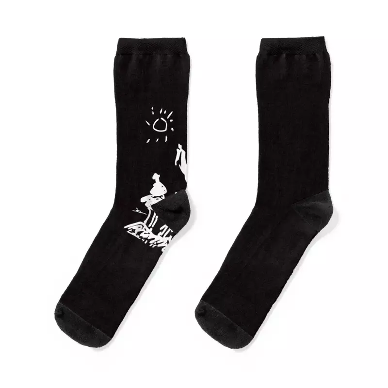 Don Quixote Artwork Socks antiscivolo anime calza di natale regalo di natale calzini da ragazzo da donna