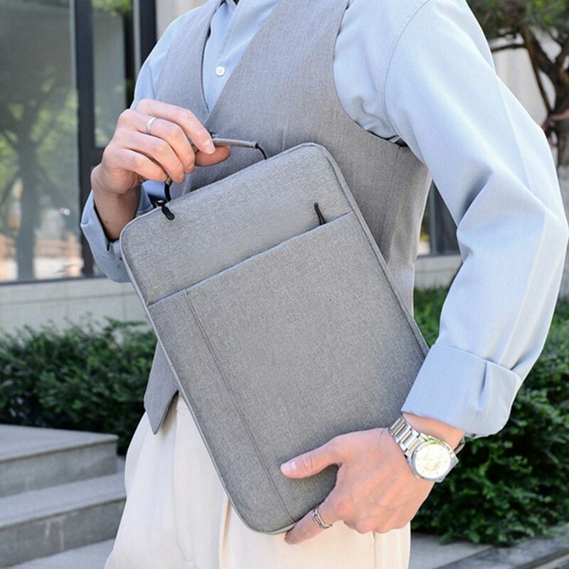 Bolso de mano para almacenamiento de datos para hombre, bolsa protectora para ordenador portátil y tableta, maletines para documentos de oficina y negocios