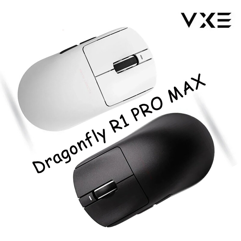 Vgn-ratón inalámbrico Vxe Dragonfly R1 Pro Max para videojuegos, recargable por Bluetooth, Paw3395, ligero, ergonómico, Esport
