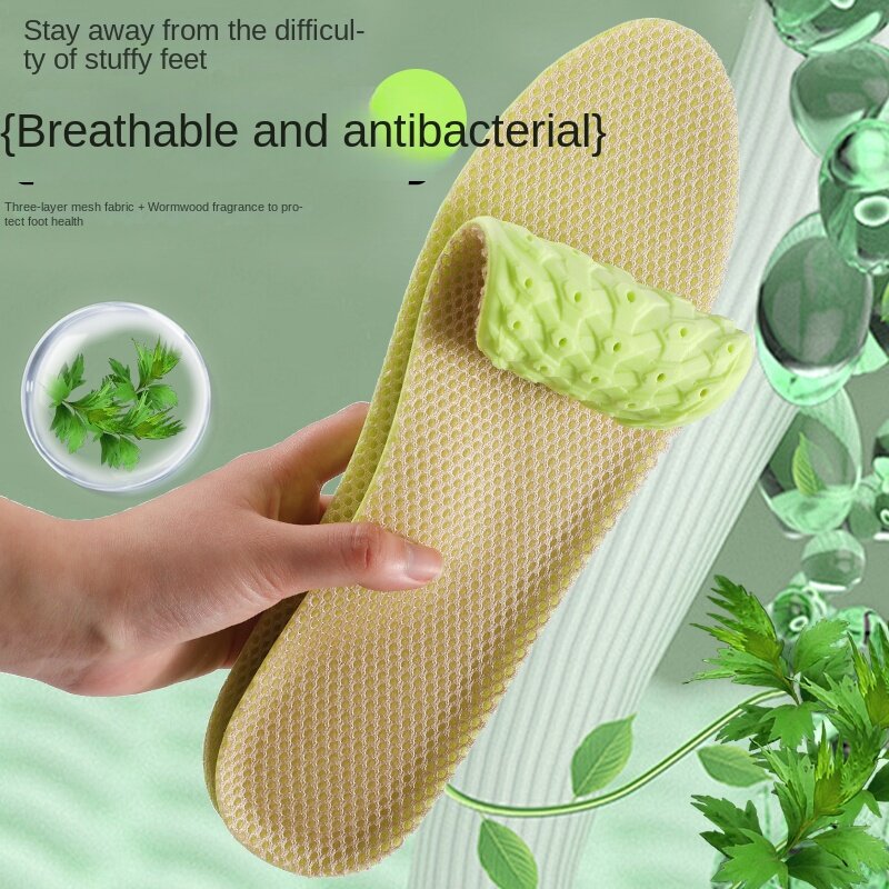 Genuine Leather Sport Shoes Insole Soft Plantar Fasciitis Insoles for Feet Men Women Orthopedic Shoe Sole Running Accessories