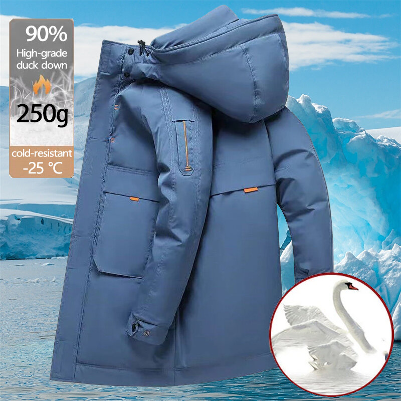 Casaco de pato branco masculino, jaquetas aquecidas, workwear, casacos ao ar livre, alta qualidade, jaqueta de intensificação, original, loja