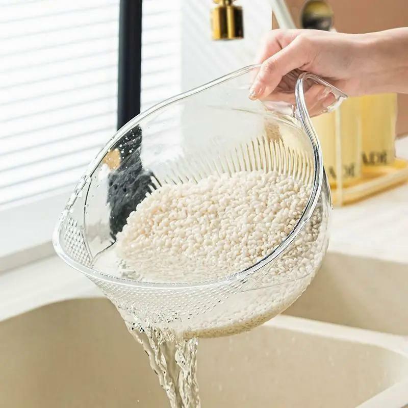 Pranie w kuchni gadżet z filtrem do mycia ryżu kosz spustowy umywalka do mycia naczyń domowych zlew Bason z uchwytem