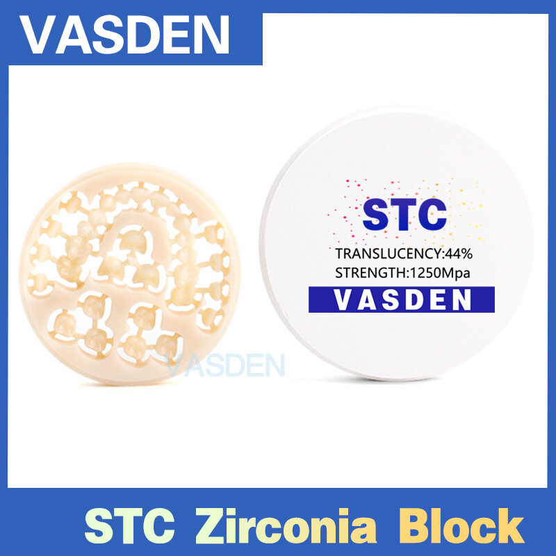 ST A1 A2 A3 bloque de fresado de sistema abierto supertransparente, disco de circonita, placa de circonio en blanco para cerámica de laboratorio Dental